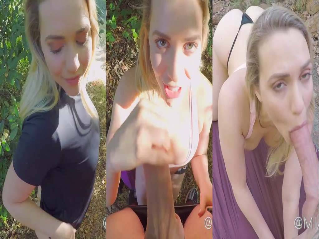 Mia Malkova Sucks Cock on a Public Hike
