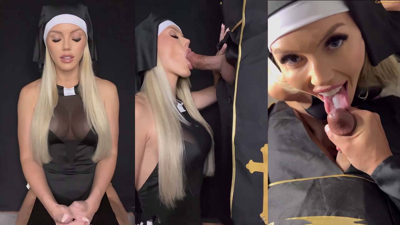 Scarlettkissesxo Nun Facial