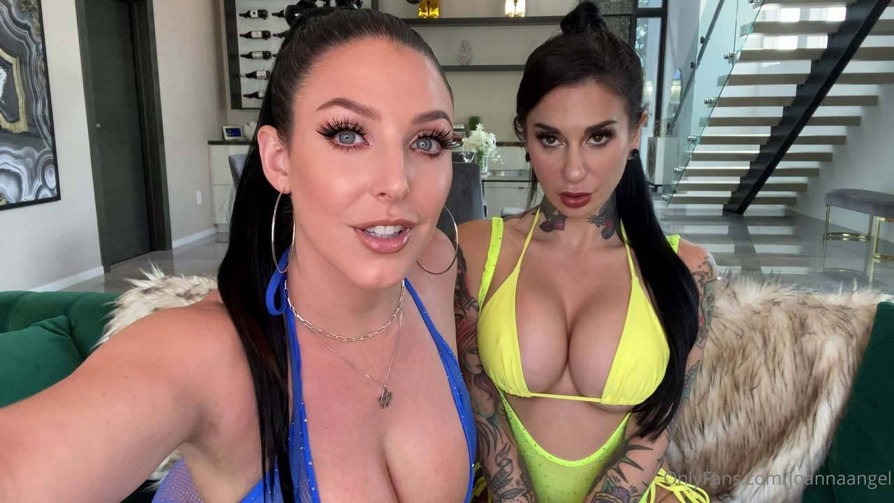 Angela White & Joanna Angel Big Tits Double JOI​ - HornySimp