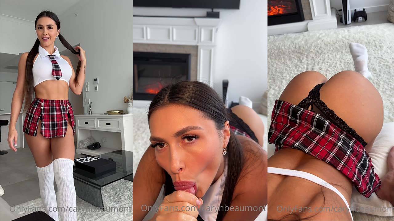 Caryn Beaumont Sluty Schoolgirl POV BJ