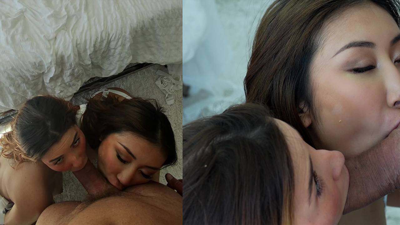 Nicole Doshi And Agatha Vega Get Fucked In Their Asses By Big Dick Hunk Christian Clay